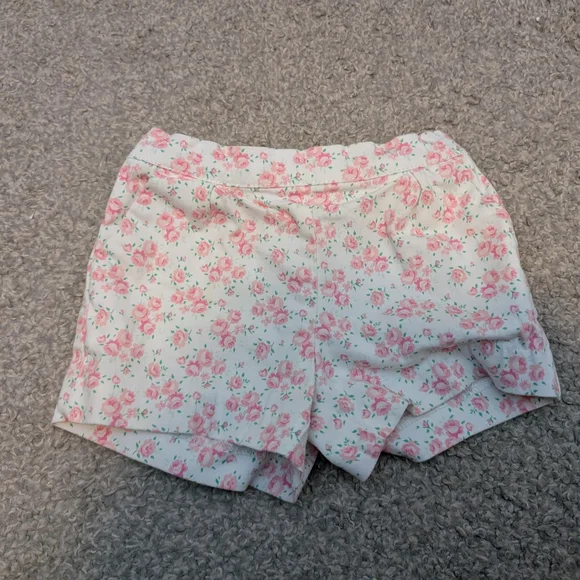 3 For $18 Janie and Jack Pink Floral Kids Shorts - Picture 3 of 7